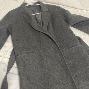 Handmade Grey Wool Winter Coat